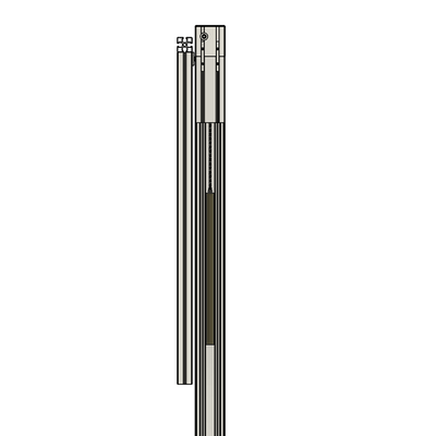 56-200-0 MODULAR SOLUTIONS DOOR PART 45MM X 90MM LEAD COUNTERWEIGHT, 10 LBS. ANSI 25